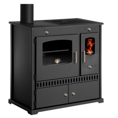 Salamandras a lenha com forno Prometey Perfect Eco com saída de fumos à esquerda, 7 kW - Produtos para comparar