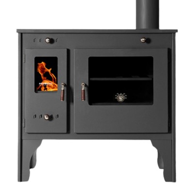 Salamandras a lenha com forno Prometey Retro Eco, 7 kW - Salamandras a lenha com forno