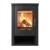 Salamandra a lenha Verso Theia, Preta, 9kW