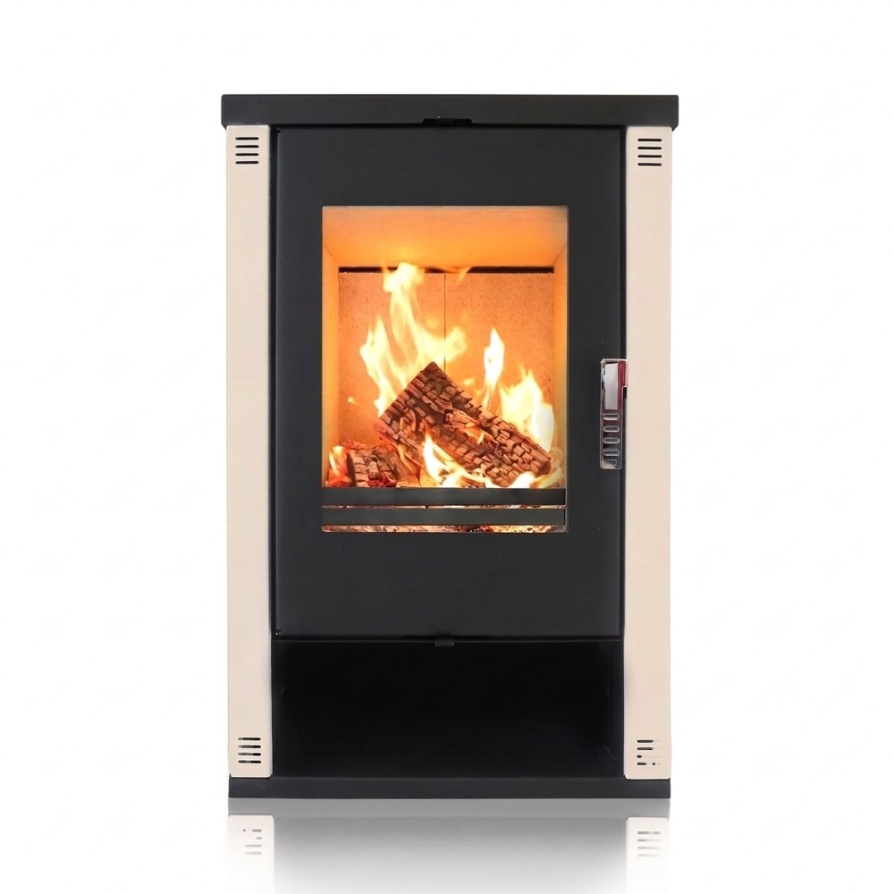 Salamandra a lenha Verso Theia, Ivory, 9kW | Salamandras a lenha com ventilação | Salamandras a lenha |