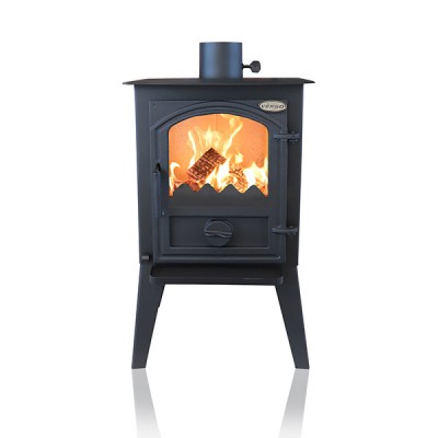 Salamandra a lenha Verso 1 LL CID com porta em ferro fundido, 7.5kW - Verso