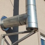 Tubo em T para chaminé