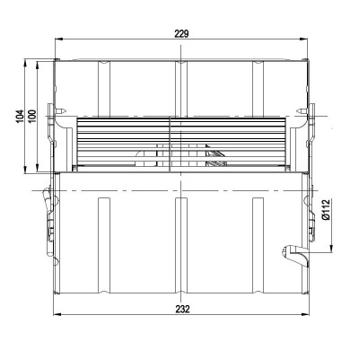 Ventilador centrífugo EBM para salamandras a pellets Edilkamin, Karmek One, Outras caudal 590 m³/h - Ventiladores e sopradores para salamandrs a pellets