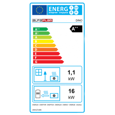 Salamandra a pellets para aquecimento central Alfa Plam Dino, Marrom,  17 kW - Produtos para comparar