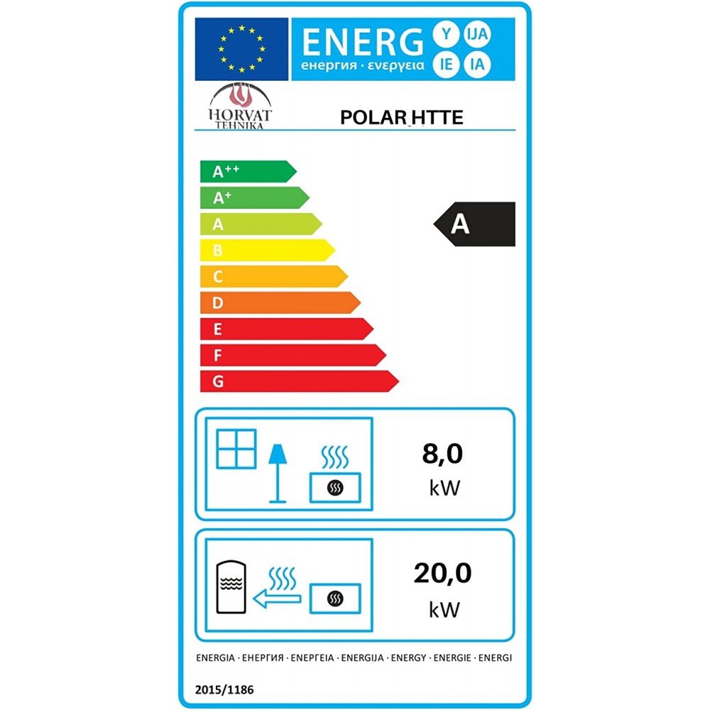 Fogão à lenha para aquecimento central Horvat Polar HTTE, 28 kW | Fogões a lenha | Lenha |