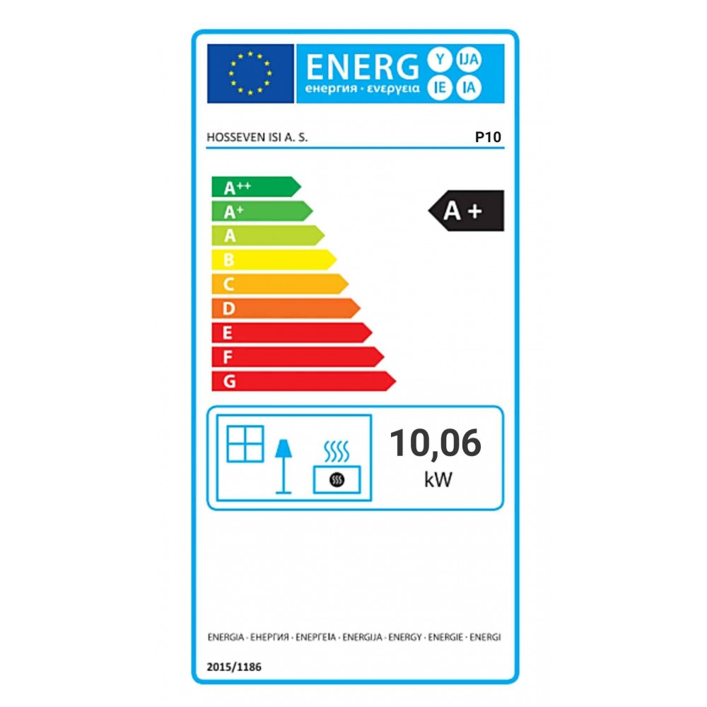 Salamandra a pellets Balkan Energy P10 Black, 10 kW | Salamandras a lenha com ventilação | Salamandras a pellets |