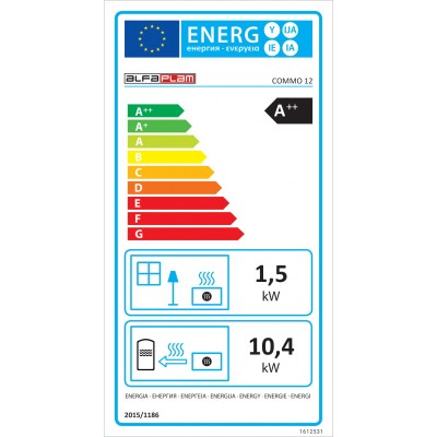 Salamandra a pellets para aquecimento central Alfa Plam Commo 12, Vermelho, 12 kW - Produtos para comparar