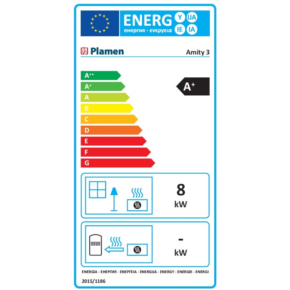 Salamandra a lenha Plamen Amity 3, 8kW | Salamandras a lenha |  |