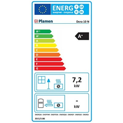 Salamandra a lenha Plamen Dora 10N verde, 7.2kW - Produtos para comparar