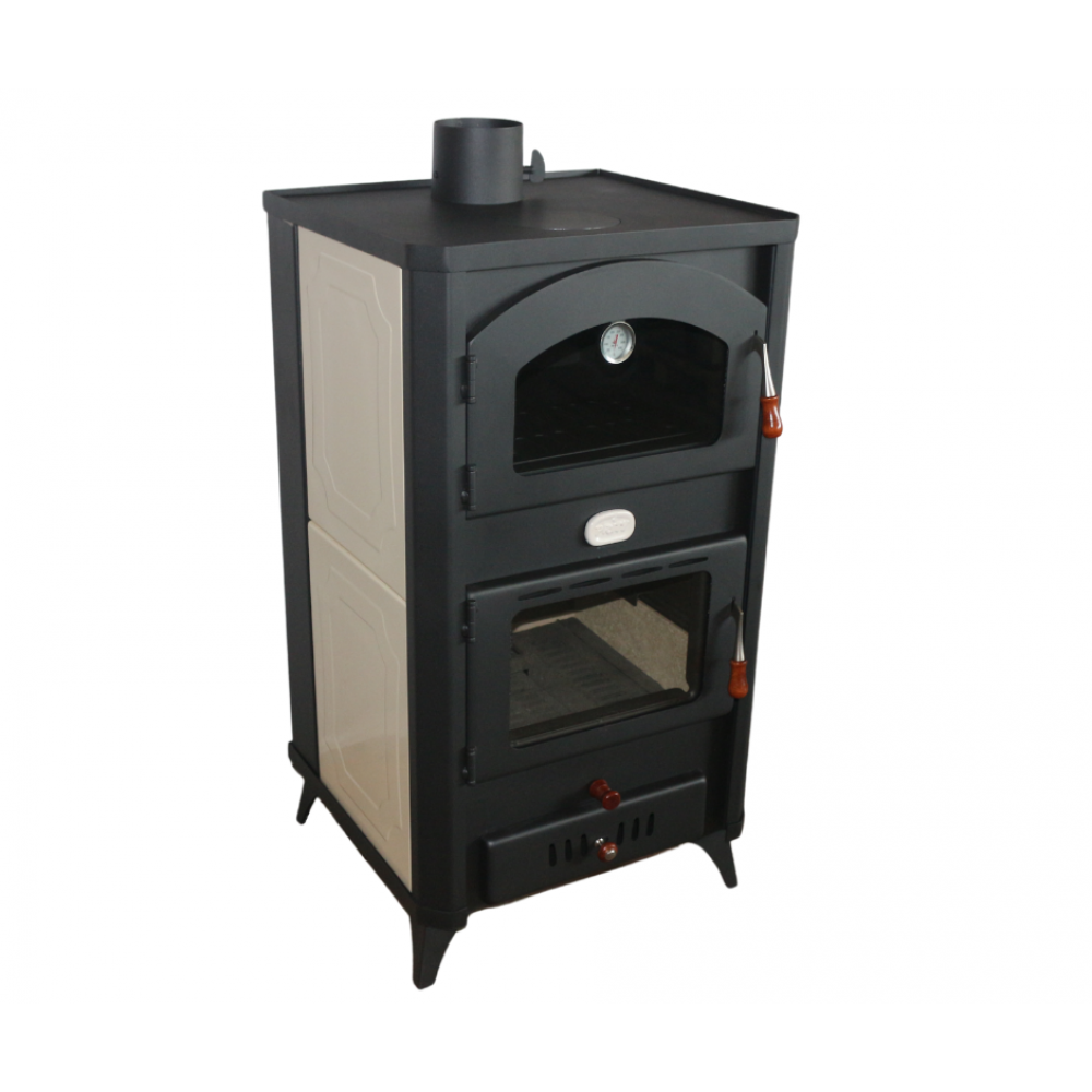 Salamandra a lenha para aquecimento central com forno Prity FG W18 R, 23.4kW | Salamandras a lenha para aquecimento central | Salamandras a lenha |