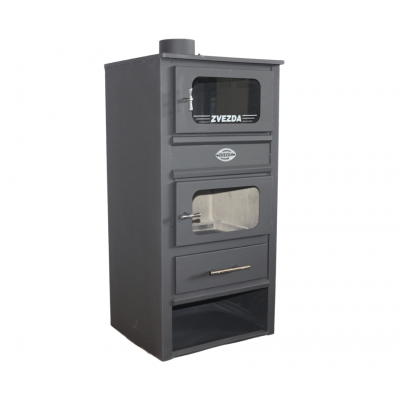 Salamandra a lenha com forno Zvezda MF, 10.9kW - Salamandras a lenha