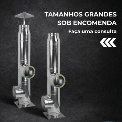 Chaminés de grandes dimensões sob encomenda - Cano de chaminé