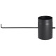 Tubo de chaminé em aço preto PARKANEX com regulador, reto, comprimento 0.25m, Ø200, Espessura 2mm | Chaminés curvas | Chaminés |