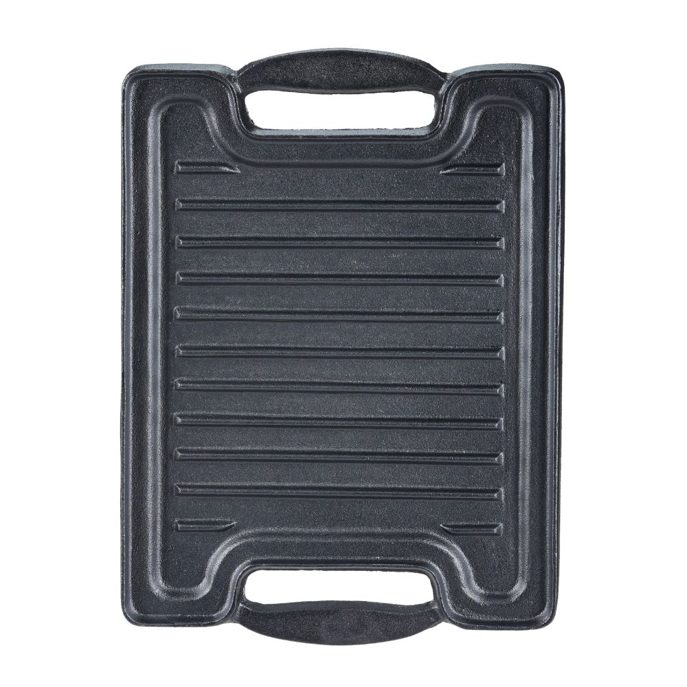 Chapa de grelhar em ferro fundido reversível, 36x25 cm |  |  |
