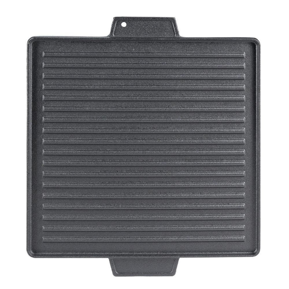 Chapa de grelhar em ferro fundido reversível, 38x38 cm |  |  |
