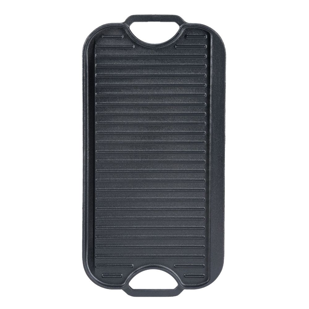 Chapa de grelhar em ferro fundido reversível, 51x26 cm |  |  |