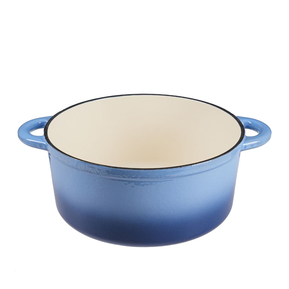 Panela de ferro fundido esmaltada, azul, Ф22 |  |  |