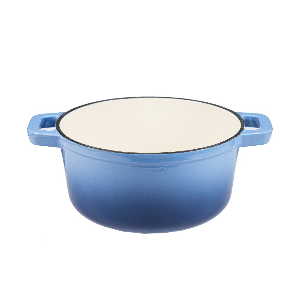Panela de ferro fundido esmaltada, azul, Ф24 |  |  |