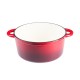 Panela de ferro fundido esmaltada, vermelha, Ф22 |  |  |
