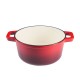Panela de ferro fundido esmaltada, vermelha, Ф24 |  |  |