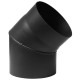 Chaminé curva 45° PARKANEX, aço, preto, Ø150, Espessura 2mm | Chaminés curvas | Chaminés |