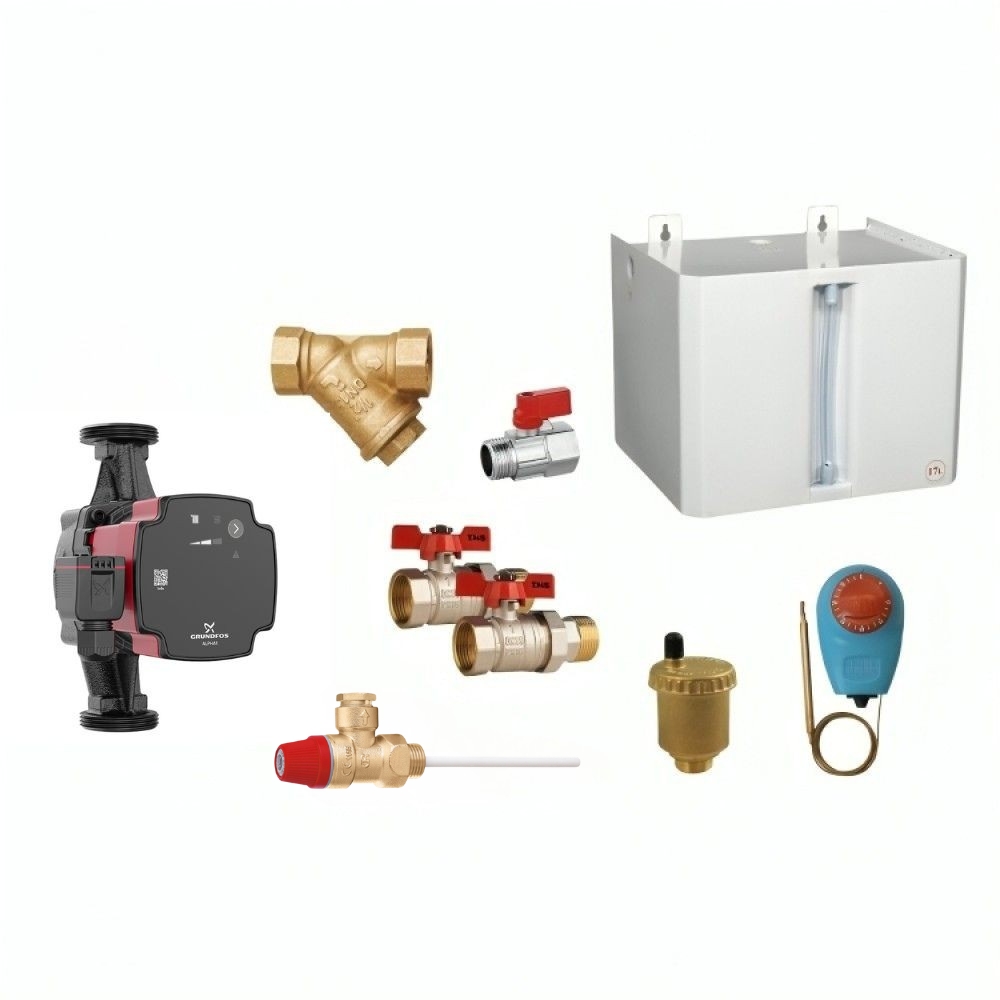 Kit hidraulico para sistema de aquecimento central tipo aberto | Kits hidráulicos | Aquecimento central |