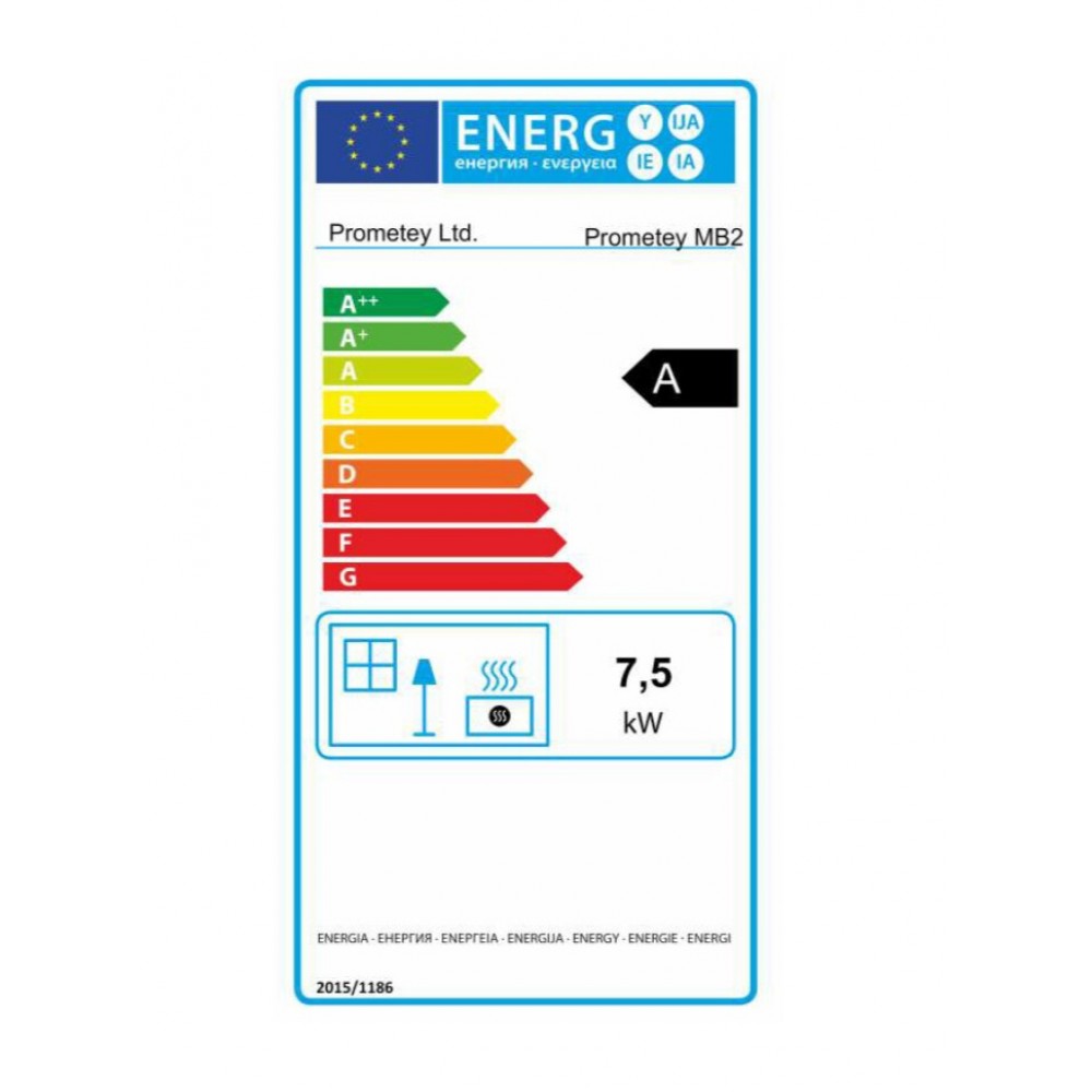Salamandra a lenha Prometey “Metal top 2”, 7.5kW | Salamandras a lenha |  |