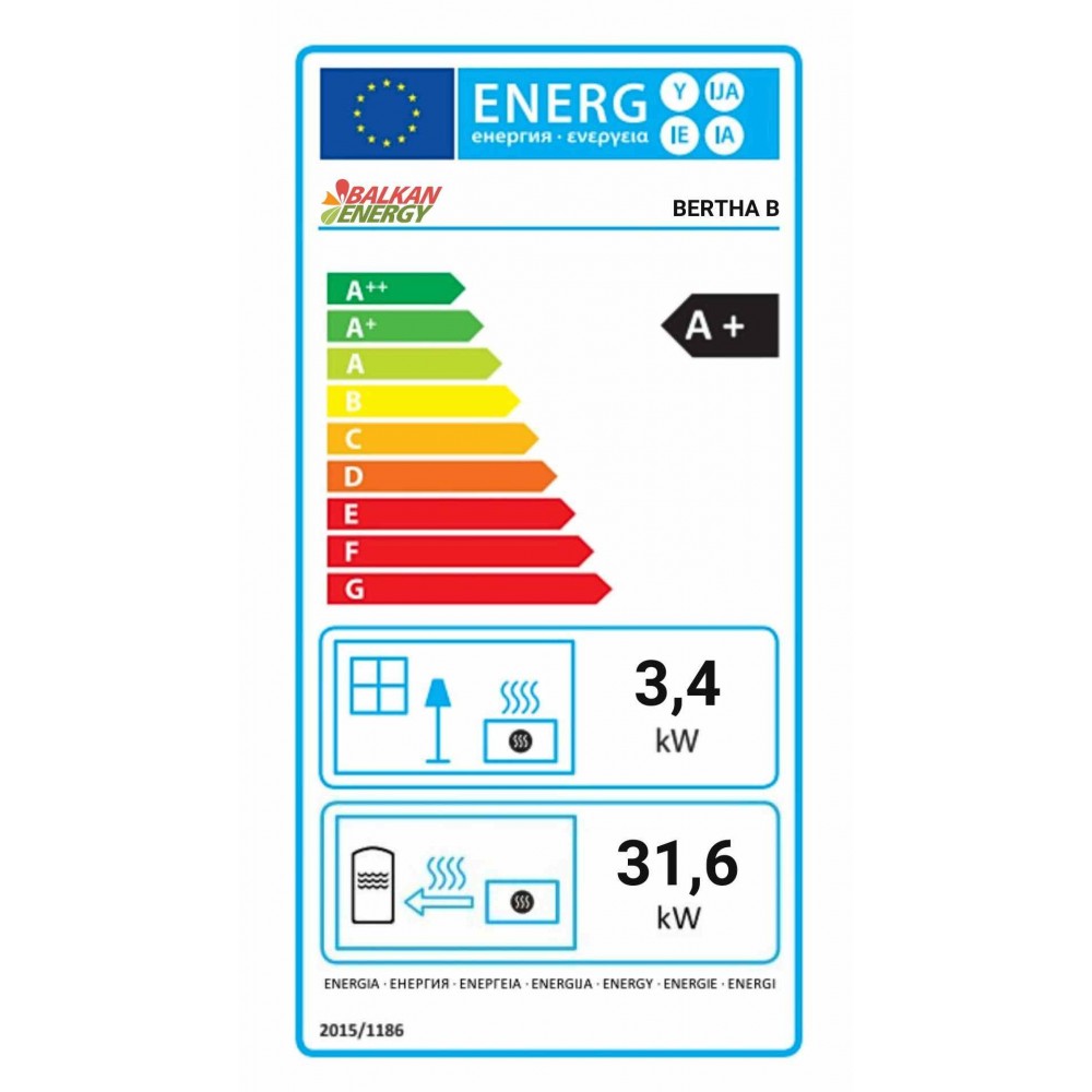 Caldeira a pellets Balkan Energy Bertha B, 35 kW | Caldeiras a pellets | Pellets |