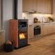 Salamandra a lenha para aquecimento central com forno Velmora Fire ATS HYDRO ΜΑSΙΝΑ 90-25 terracota, 25kW | Salamandras a lenha para aquecimento central | Salamandras a lenha |