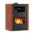 Salamandra a lenha para aquecimento central com forno Velmora Fire ATS HYDRO MASINA 90-30 terracota, 35kW