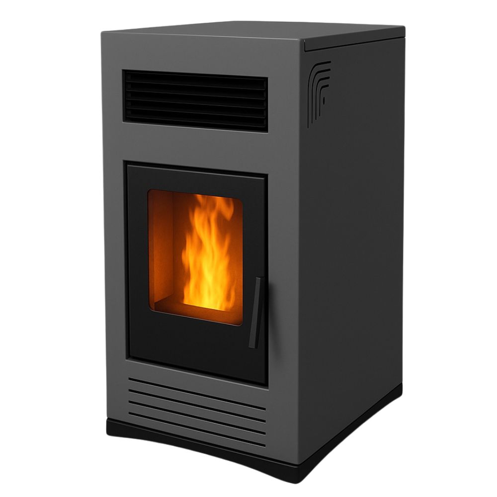 Salamandra a pellets Mytherm Angela TA 10 PRO cinzento, 10kW | Salamandras a pellets |  |