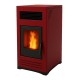 Salamandra a pellets Mytherm Angela TA 14 PRO vermelho, 14kW | Salamandras a pellets |  |
