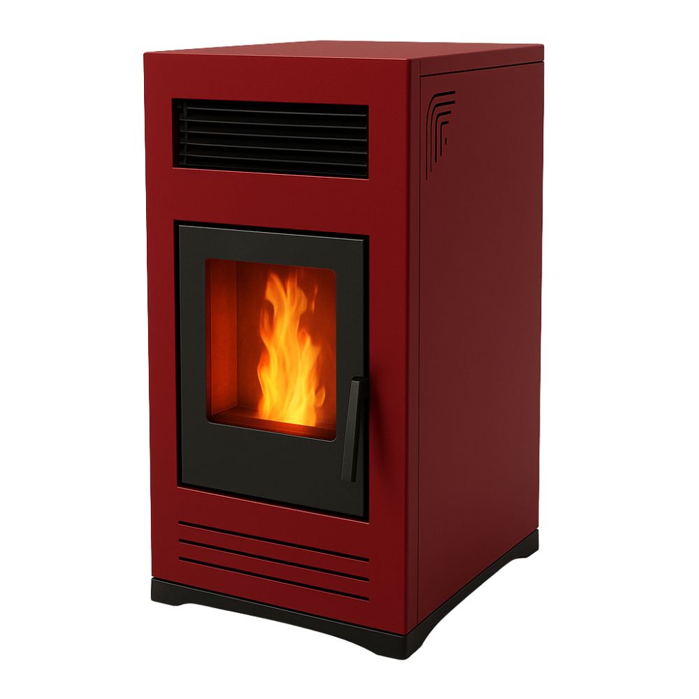 Salamandra a pellets Mytherm Angela TA 12 PRO vermelho, 12kW | Salamandras a pellets |  |