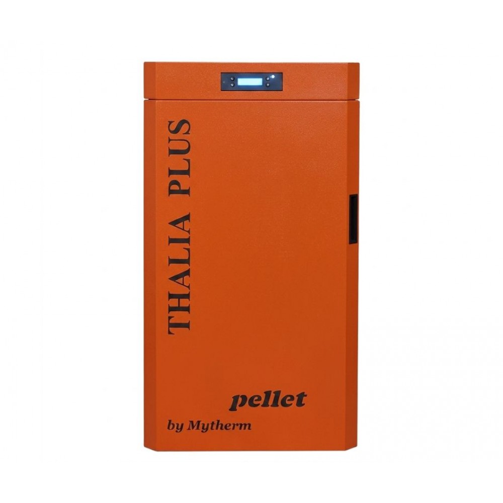 Caldeira a pellets Mytherm Thalia Plus 25 laranja, 25kW | Salamandras a pellets para aquecimento central | Salamandras a pellets |