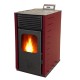 Salamandra a pellets Mytherm Angela TA 16 vermelho, 16kW | Salamandras a pellets |  |