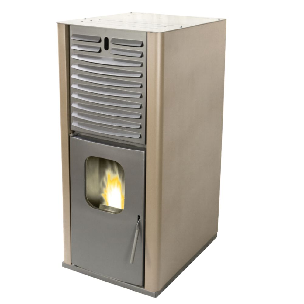 Salamandra a pellets para aquecimento central Mytherm IOLI TSA 21 bege, com ventilador, 23.5kW | Salamandras a pellets para aquecimento central | Salamandras a pellets |