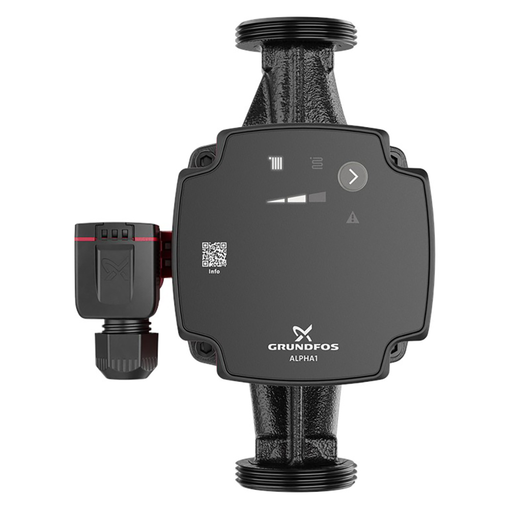 Bomba de circulação Grundfos Alpha1 32-60 180, altura manométrica de 3.06 m, caudal de 2,28 m³/h, potência de 45 W | Bombas de circulação | Bombas de água |