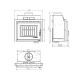 Lareira a lenha UNIFLAM 600 DURO S com fornecimento de ar, 10kW | Lareiras modernas | Lareiras |