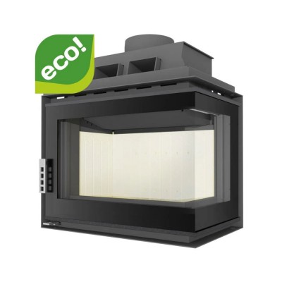 Lareira a lenha UNIFLAM 600 DURO S com alimentação de ar, lado direito, 11kW - Lareiras