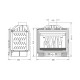 Lareira a lenha UNIFLAM 600 ECO com registo, 8kW | Lareiras ferro fundido | Lareiras |