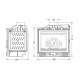 Lareira a lenha UNIFLAM 600 PLUS ECO com registo, 8kW | Lareiras modernas | Lareiras |