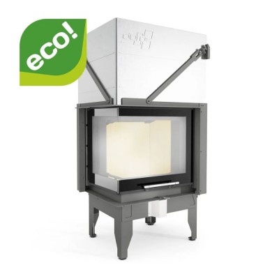 Lareira a lenha UNIFLAM 660 DURO com condutas de ar e alimentação de ar, lado esquerdo, 10,25 kW - Lareiras