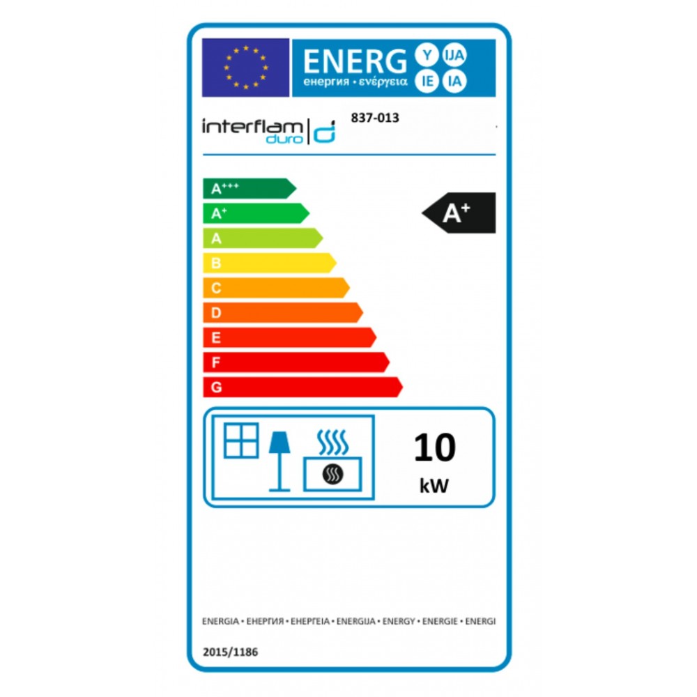 Lareira a lenha UNIFLAM 660 DURO com condutas de ar e alimentação de ar, lado esquerdo, 10 kW | Lareiras a lenha | Lareiras |