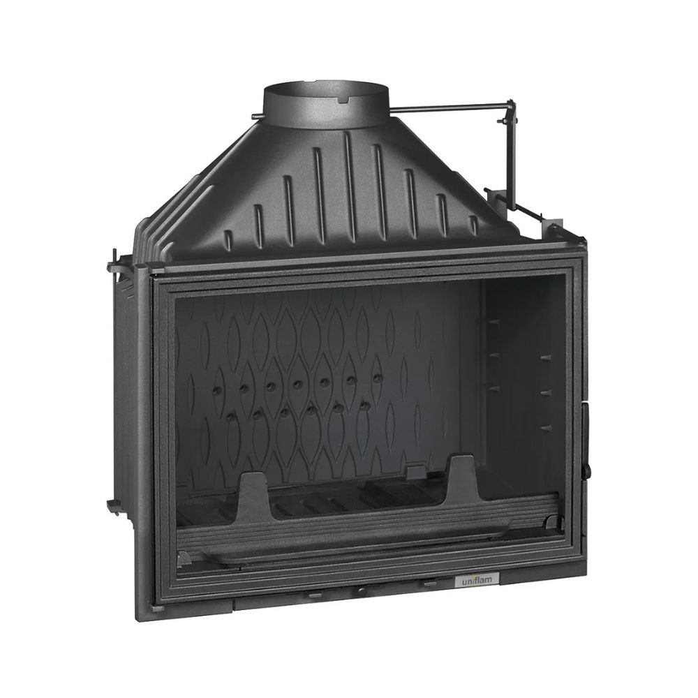 Lareira a lenha UNIFLAM 700 LUX ECO com registo e fornecimento de ar, 12kW | Lareiras ferro fundido | Lareiras |