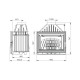 Lareira a lenha UNIFLAM 700 LUX ECO com registo e fornecimento de ar, 12kW | Lareiras ferro fundido | Lareiras |