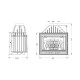 Lareira a lenha UNIFLAM 700 OPTIMA ECO com registo, 12kW | Lareiras modernas | Lareiras |