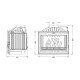 Lareira a lenha UNIFLAM 700 OPTION ECO com registo, 10kW | Lareiras ferro fundido | Lareiras |