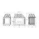 Lareira a lenha UNIFLAM 700 PLUS ECO com registo, lado direito, 9kW | Lareiras ferro fundido | Lareiras |