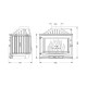 Lareira a lenha UNIFLAM 700 SELENIC ECO com registo e fornecimento de ar, 10kW | Lareiras ferro fundido | Lareiras |