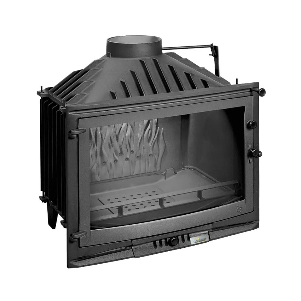 Lareira a lenha UNIFLAM 700 SELENIC ECO com registo e fornecimento de ar, 10kW | Lareiras ferro fundido | Lareiras |